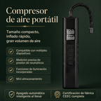 Compresor Digital 12V — funciones y beneficios estilo ZYKORA
