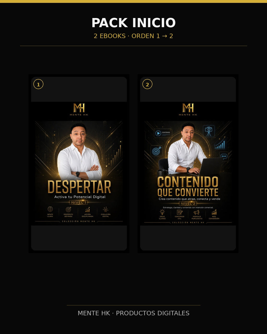 PACK INICIO · 2 EBOOKS | MENTE HK