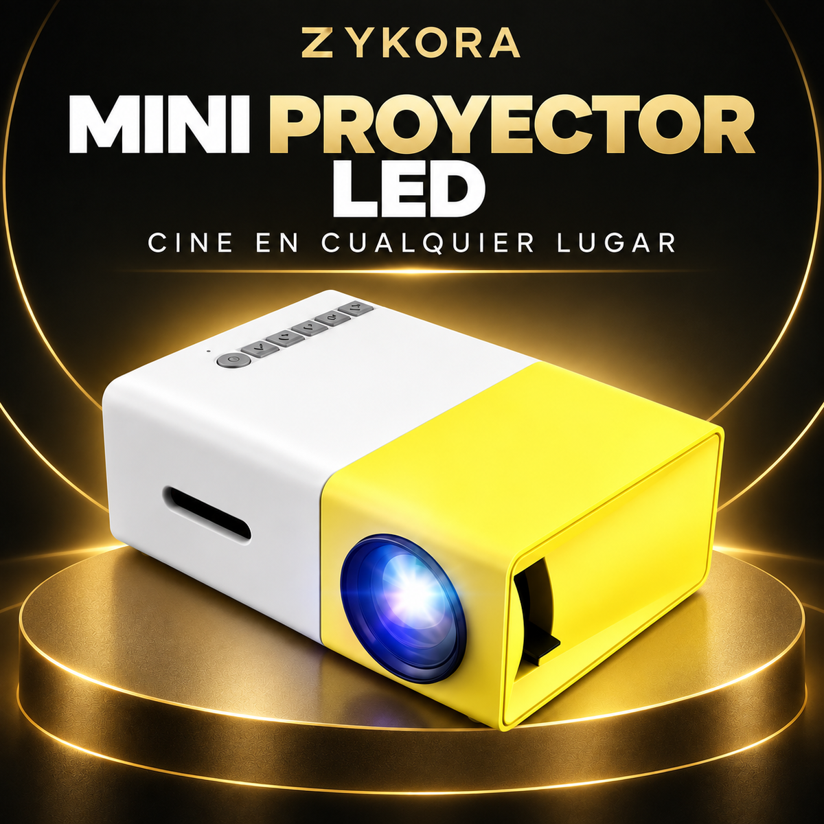 Mini Proyector LED Portátil HDMI y USB — ZYKORA