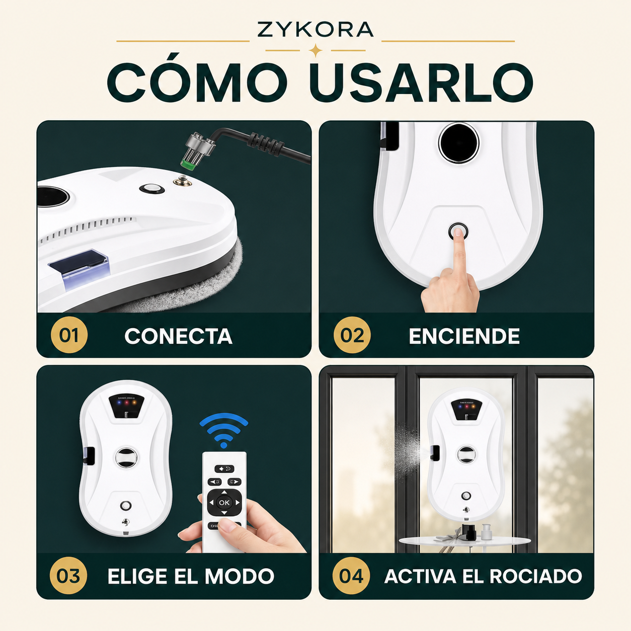 Robot Limpia Vidrios Inteligente | Limpieza Automática de Ventanas