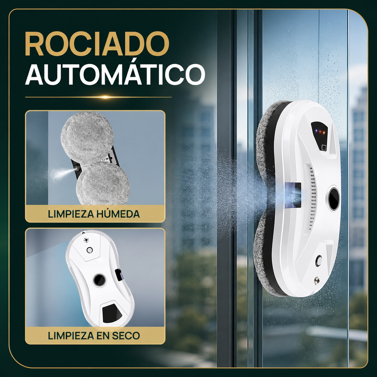 Robot Limpia Vidrios Inteligente | Limpieza Automática de Ventanas