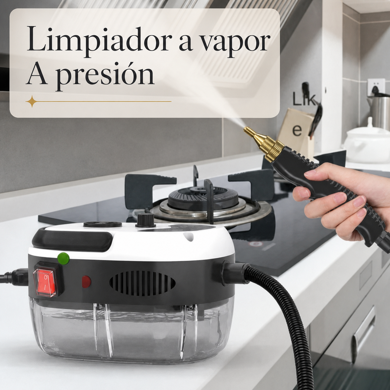 Limpiador a Vapor 2500W — limpieza a presión estilo ZYKORA