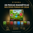 Set Bosque con 28 piezas magnéticas y supervisión adulta
