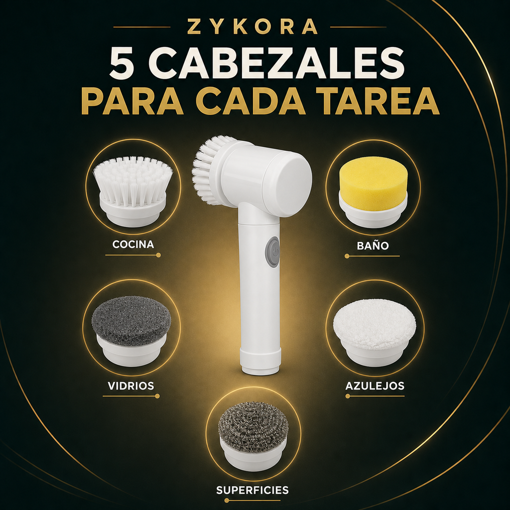 Cinco cabezales intercambiables del cepillo eléctrico