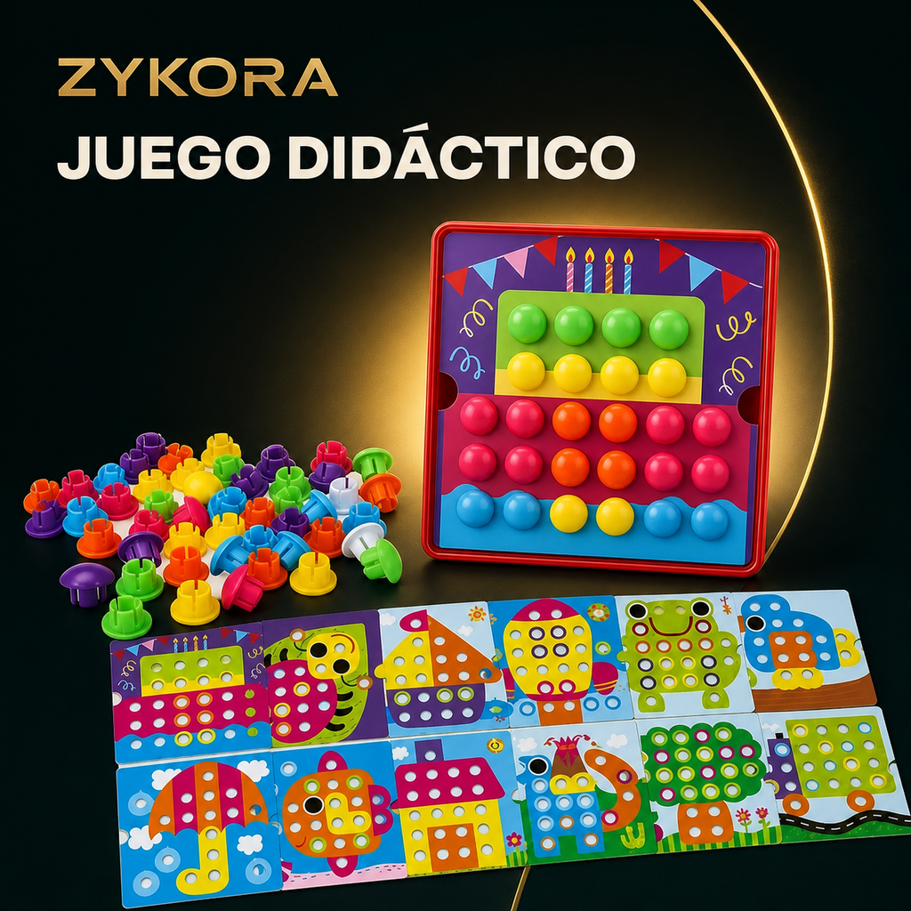 Juego Didáctico de Colores Button Idea — portada ZYKORA