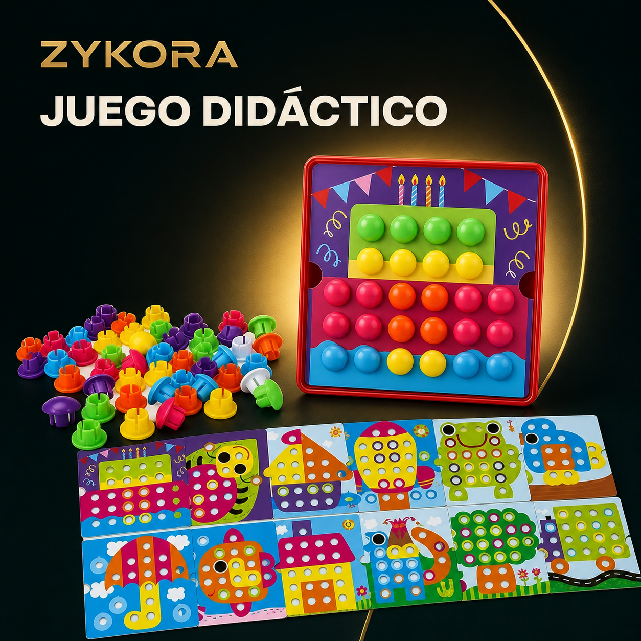 Juego Didáctico de Colores Button Idea — portada ZYKORA