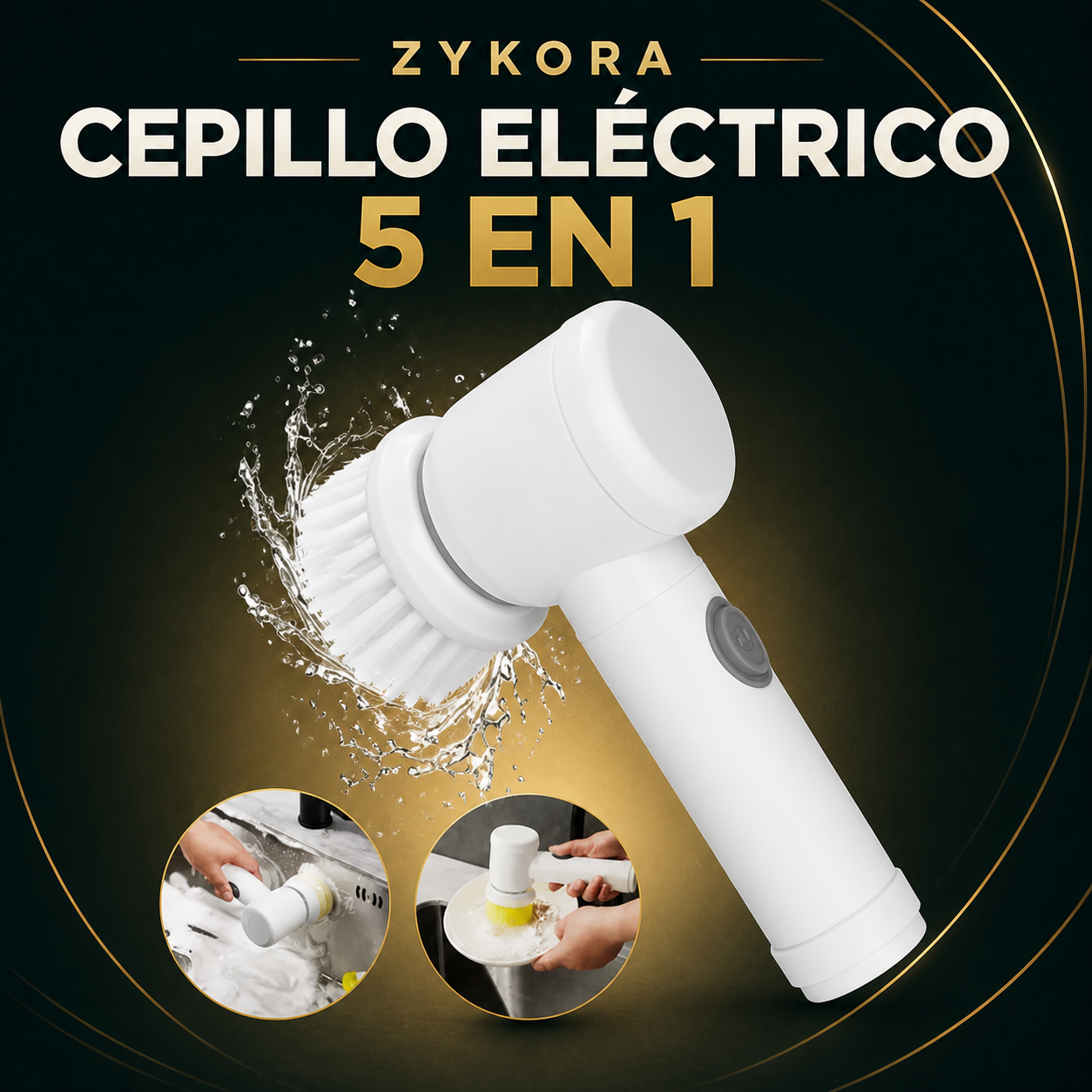 Cepillo eléctrico 5 en 1 ZYKORA